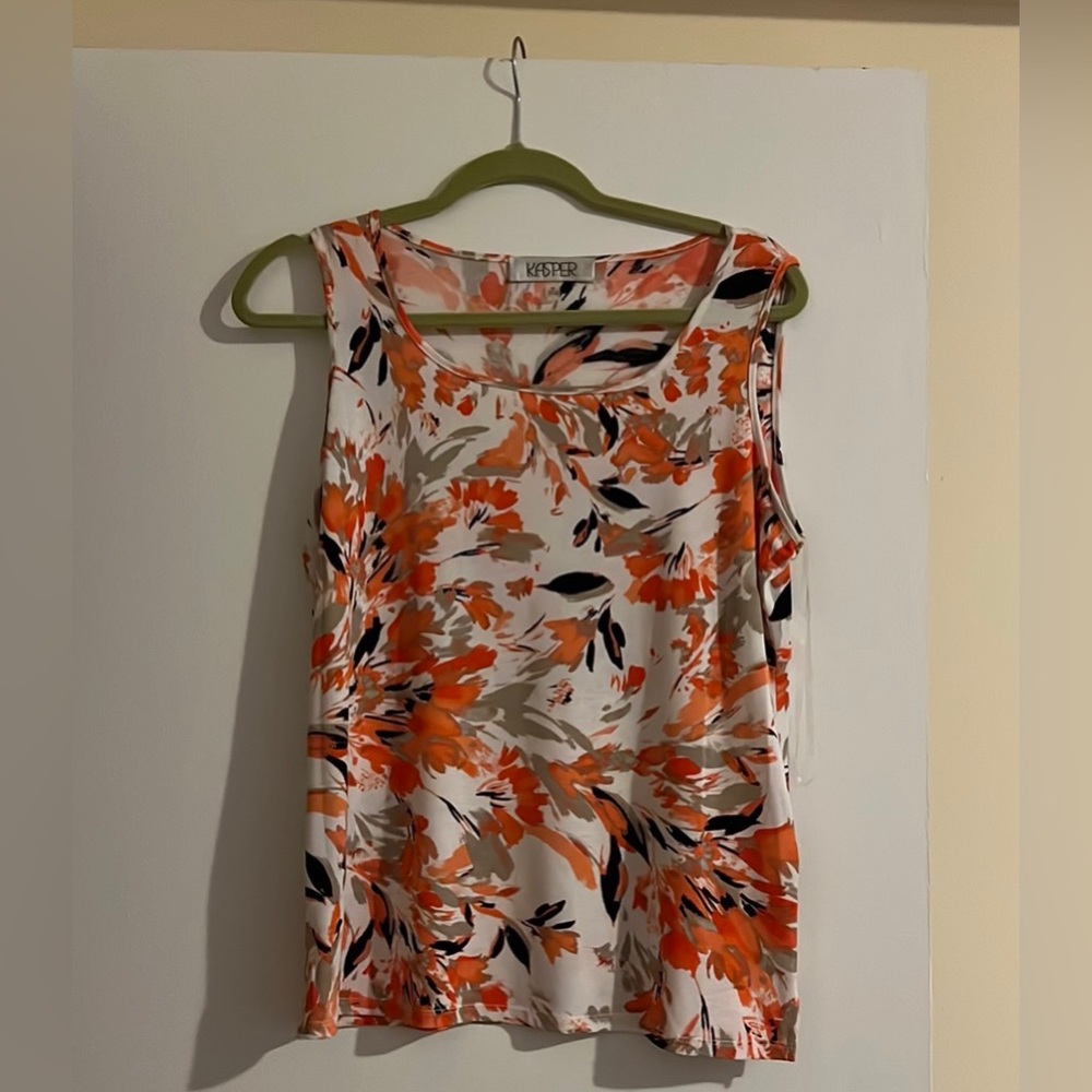 New Short Sleeve Multi Color Shirt Size M by Kasper